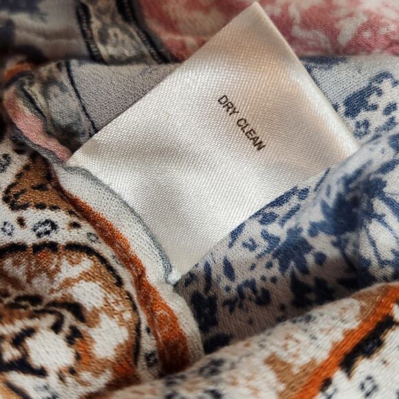 Daniel Rainn Gilligan Patchwork Pintuck Tunic Top Multi 3/4 Sleeve Size Medium - Picture 10 of 10